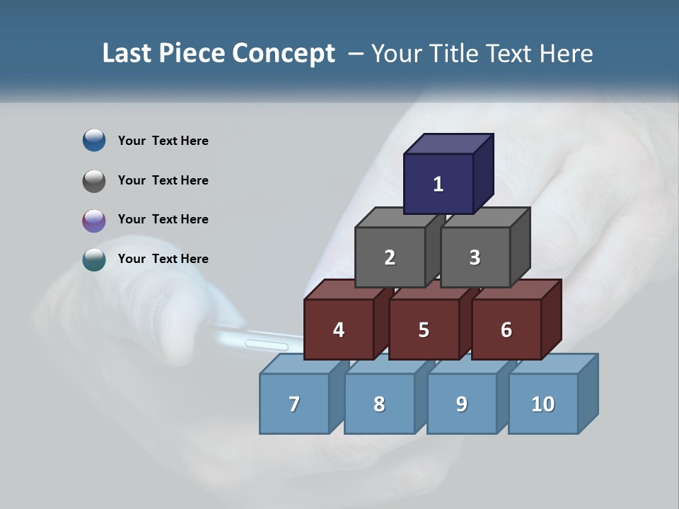 A Man Holding A Cell Phone In His Hand PowerPoint Template