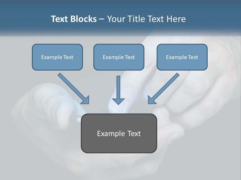 A Man Holding A Cell Phone In His Hand PowerPoint Template