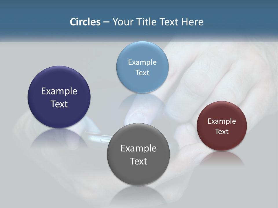 A Man Holding A Cell Phone In His Hand PowerPoint Template