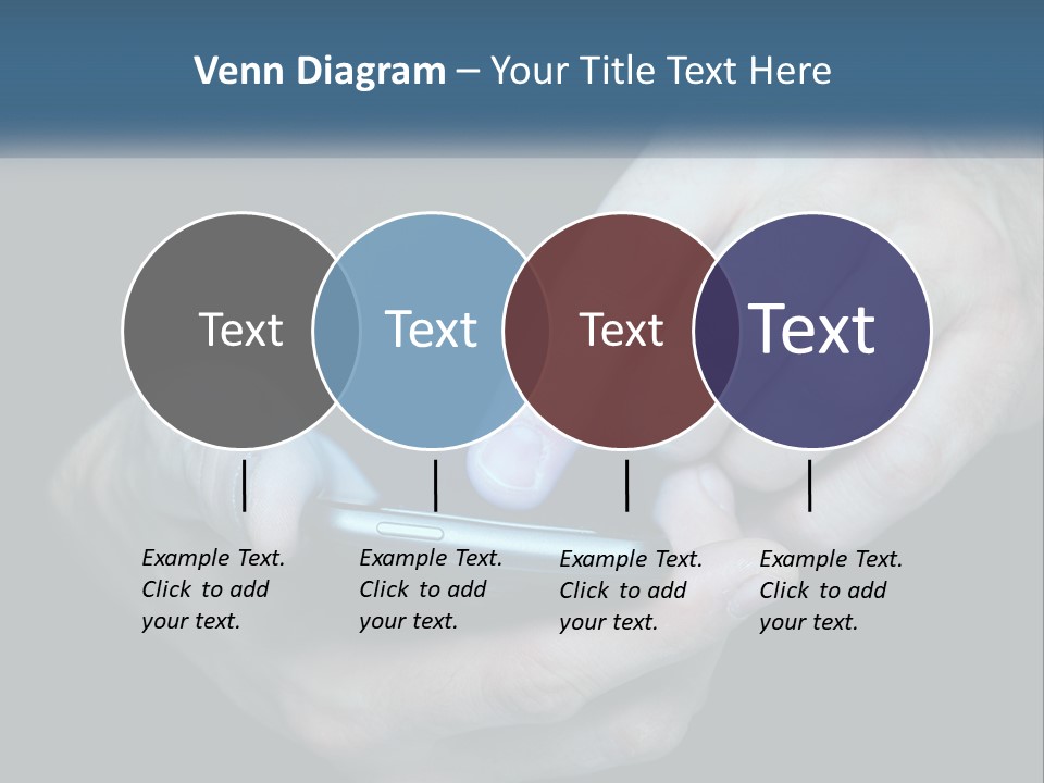 A Man Holding A Cell Phone In His Hand PowerPoint Template