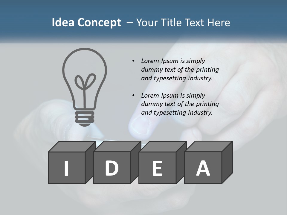 A Man Holding A Cell Phone In His Hand PowerPoint Template