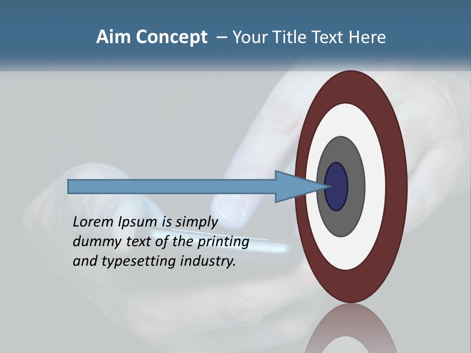A Man Holding A Cell Phone In His Hand PowerPoint Template
