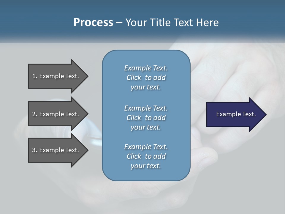 A Man Holding A Cell Phone In His Hand PowerPoint Template