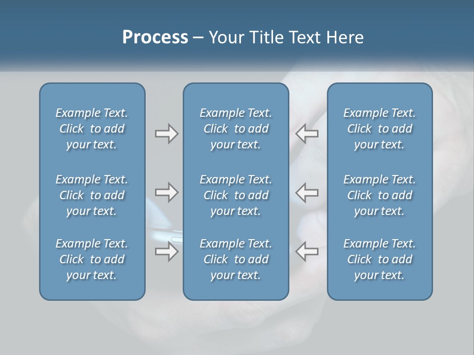 A Man Holding A Cell Phone In His Hand PowerPoint Template
