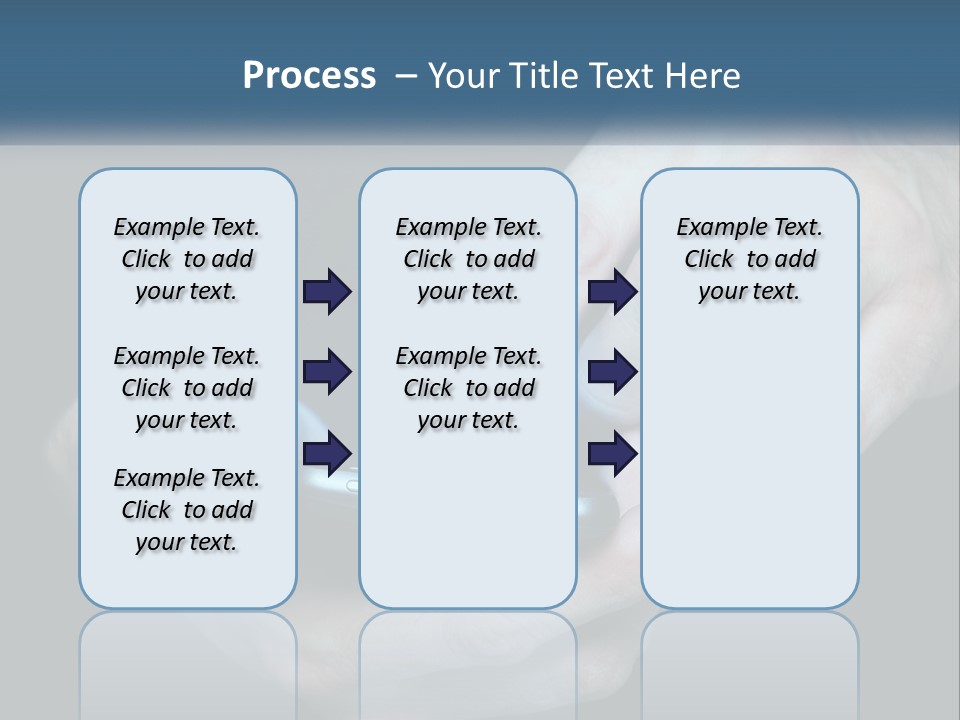 A Man Holding A Cell Phone In His Hand PowerPoint Template