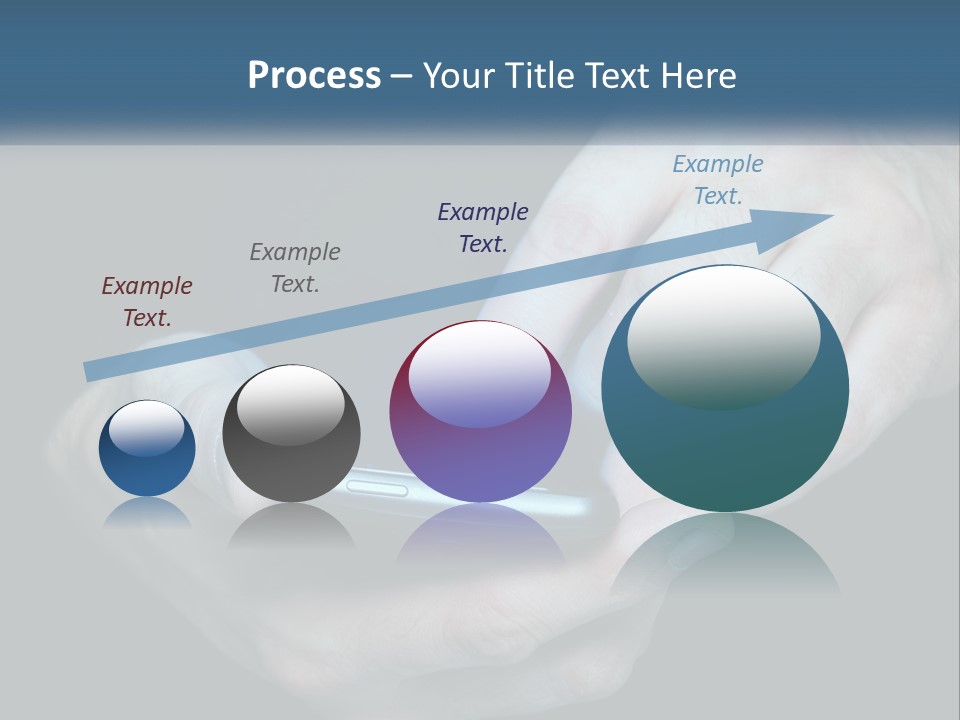 A Man Holding A Cell Phone In His Hand PowerPoint Template