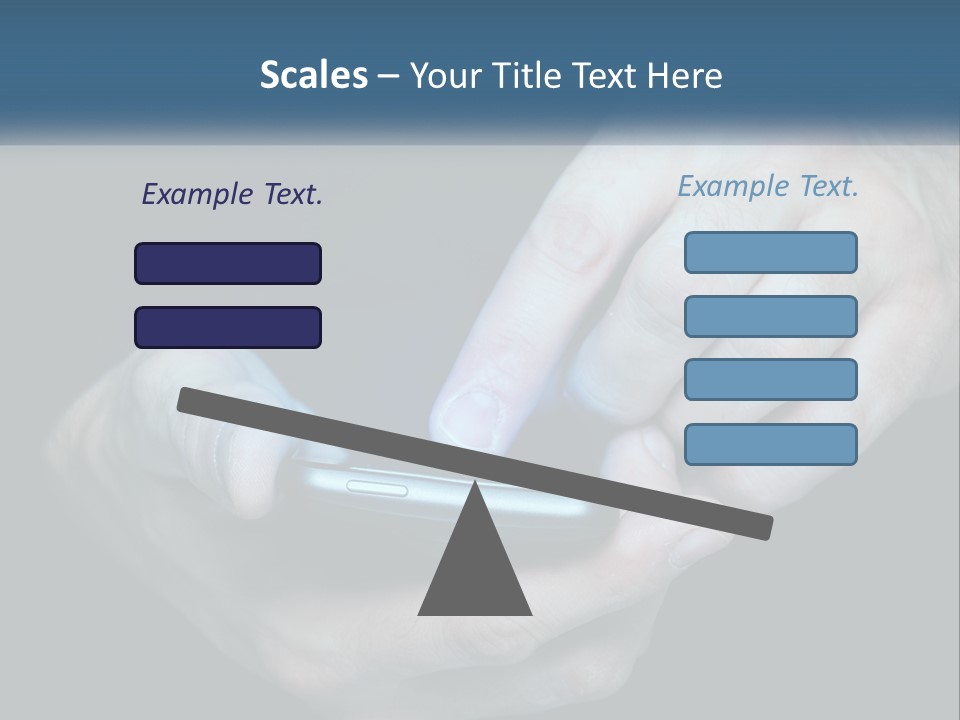 A Man Holding A Cell Phone In His Hand PowerPoint Template