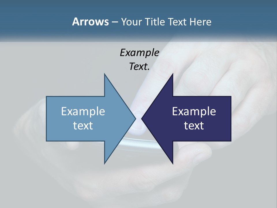 A Man Holding A Cell Phone In His Hand PowerPoint Template