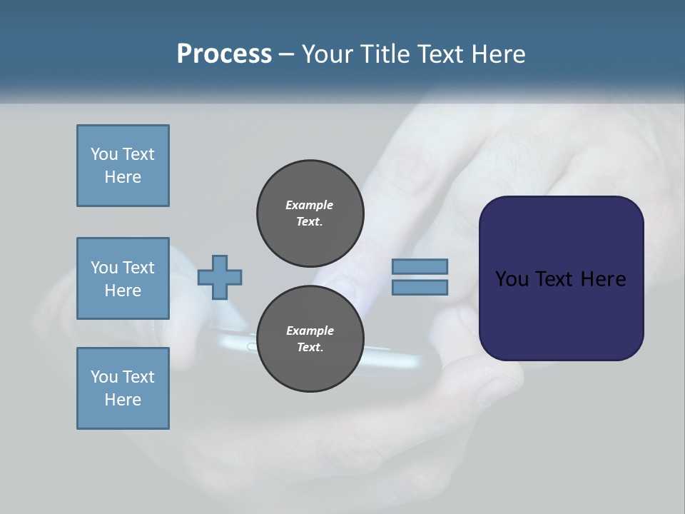 A Man Holding A Cell Phone In His Hand PowerPoint Template