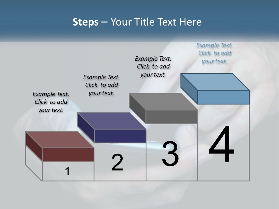 A Man Holding A Cell Phone In His Hand PowerPoint Template