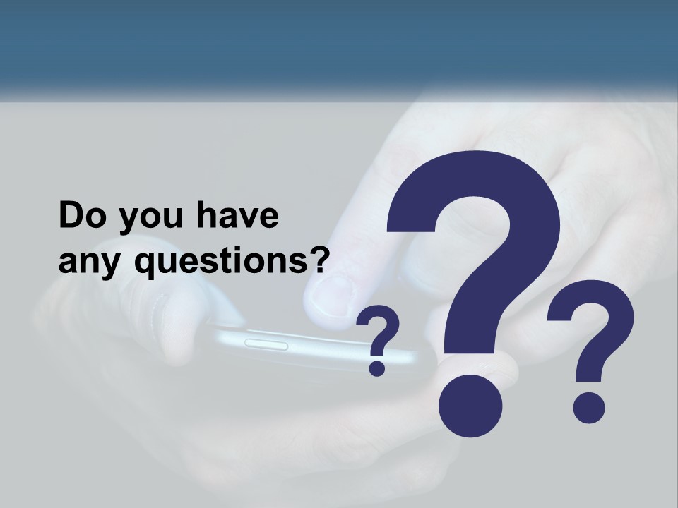 A Man Holding A Cell Phone In His Hand PowerPoint Template