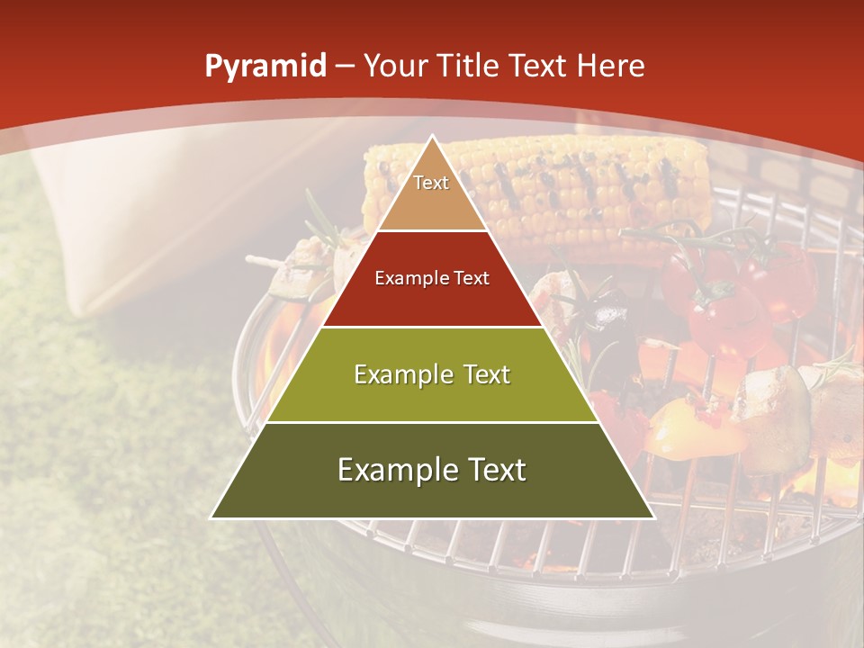 A Barbecue Grill With Corn On The Cob PowerPoint Template