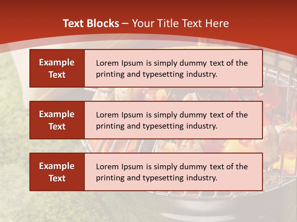A Barbecue Grill With Corn On The Cob PowerPoint Template