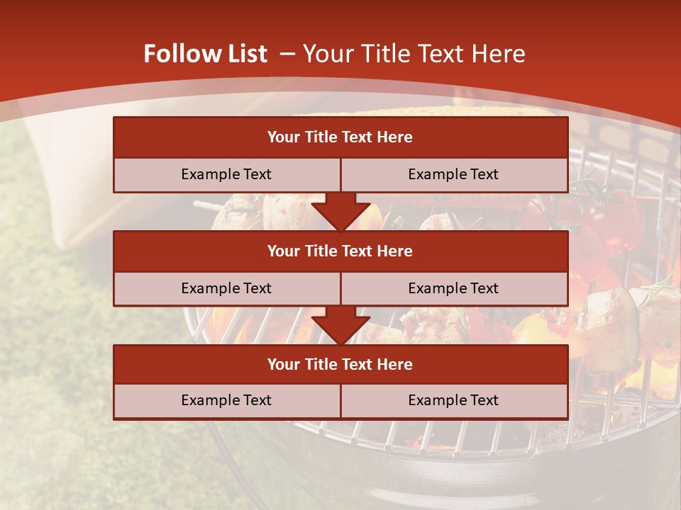 A Barbecue Grill With Corn On The Cob PowerPoint Template