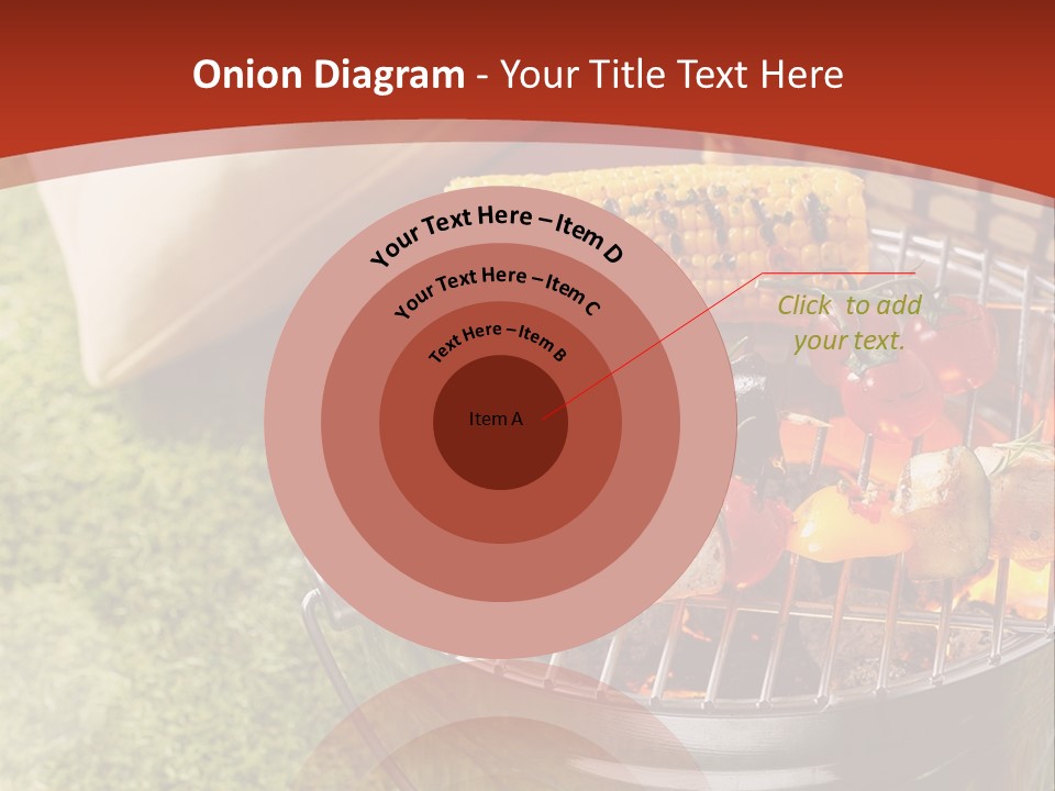 A Barbecue Grill With Corn On The Cob PowerPoint Template