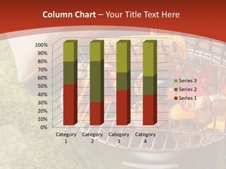 A Barbecue Grill With Corn On The Cob PowerPoint Template