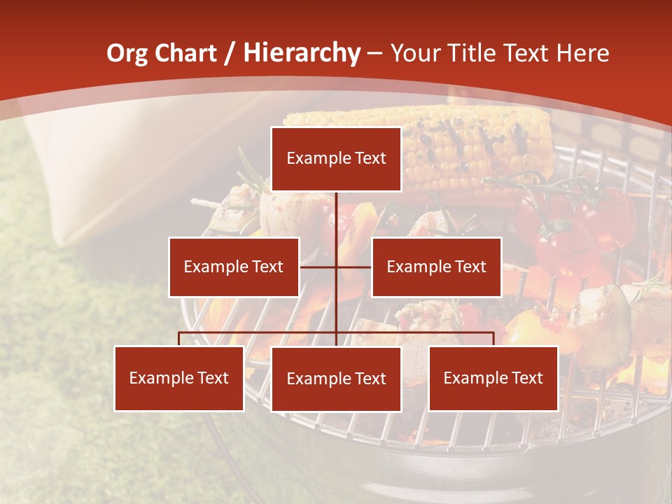 A Barbecue Grill With Corn On The Cob PowerPoint Template