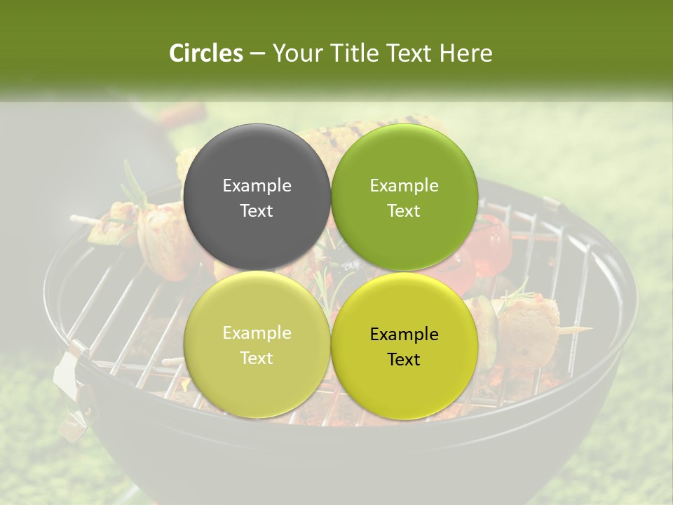 A Bbq Grill With Corn On The Cob And Vegetables On It PowerPoint Template