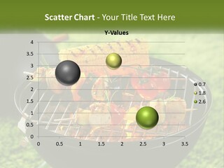 A Bbq Grill With Corn On The Cob And Vegetables On It PowerPoint Template