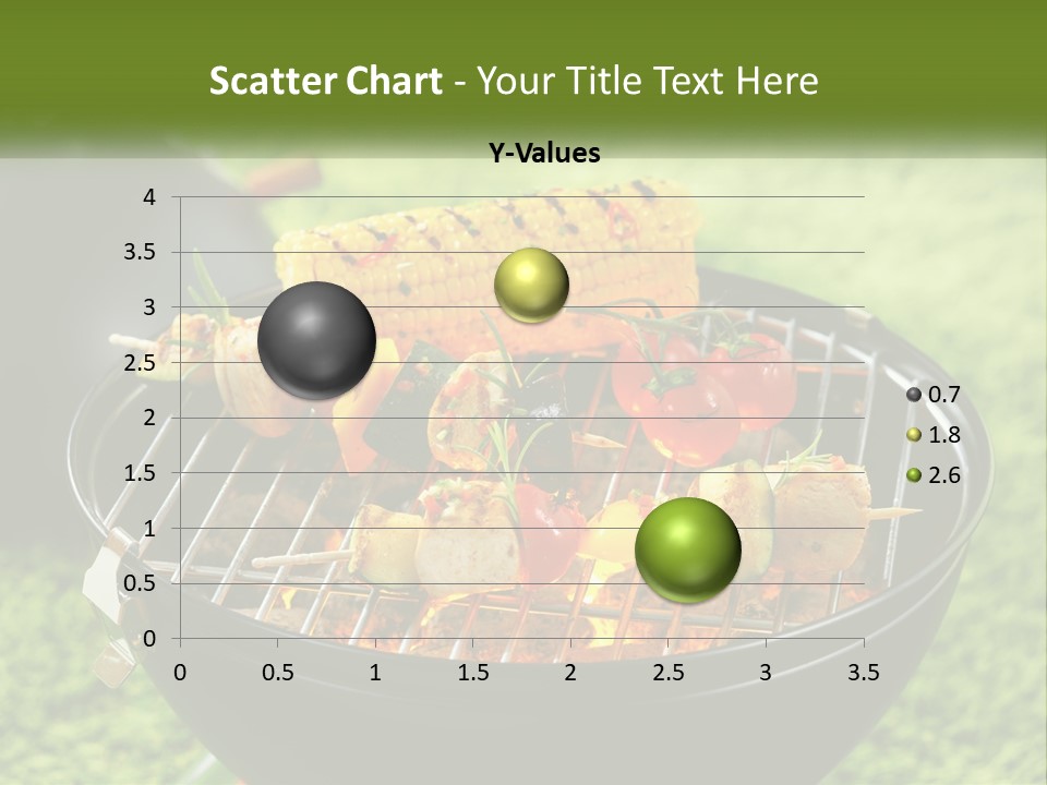A Bbq Grill With Corn On The Cob And Vegetables On It PowerPoint Template