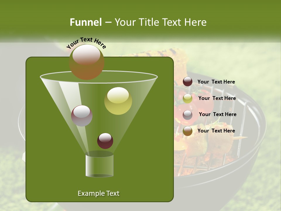 A Bbq Grill With Corn On The Cob And Vegetables On It PowerPoint Template