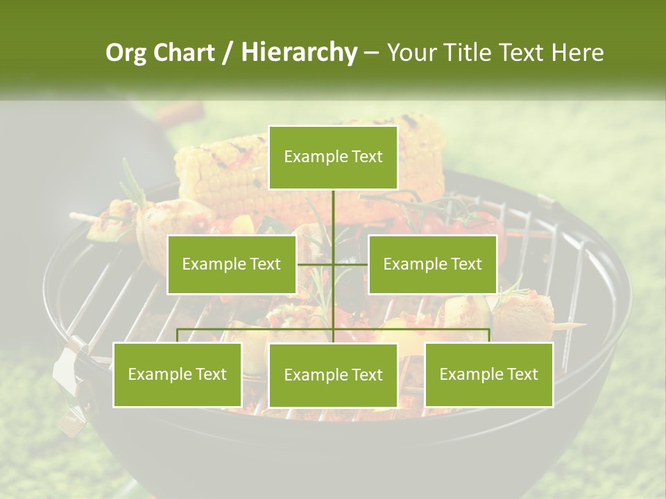 A Bbq Grill With Corn On The Cob And Vegetables On It PowerPoint Template