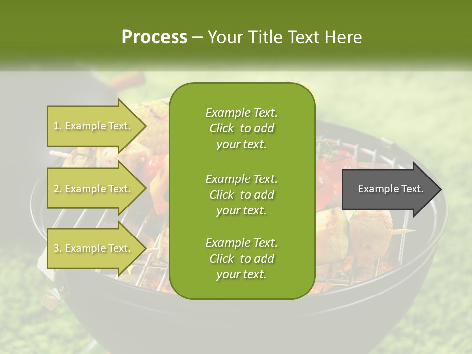 A Bbq Grill With Corn On The Cob And Vegetables On It PowerPoint Template