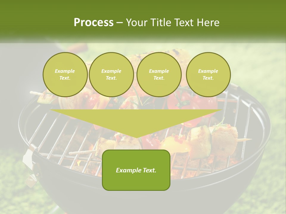 A Bbq Grill With Corn On The Cob And Vegetables On It PowerPoint Template