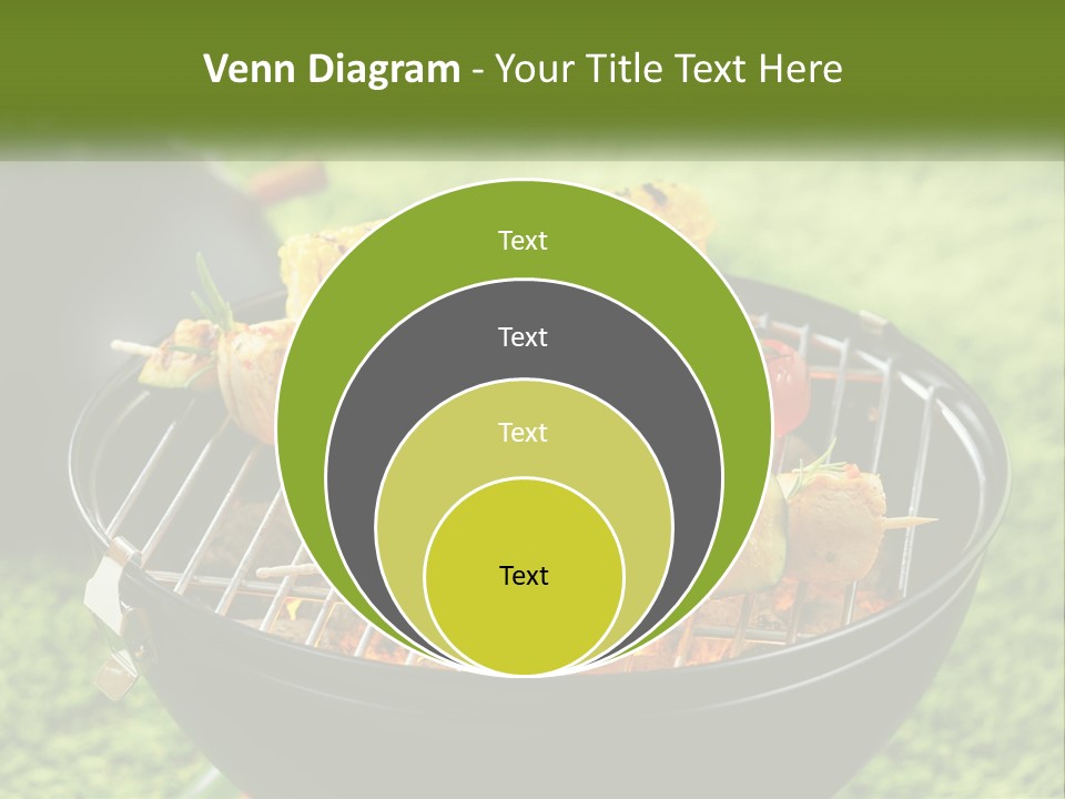 A Bbq Grill With Corn On The Cob And Vegetables On It PowerPoint Template