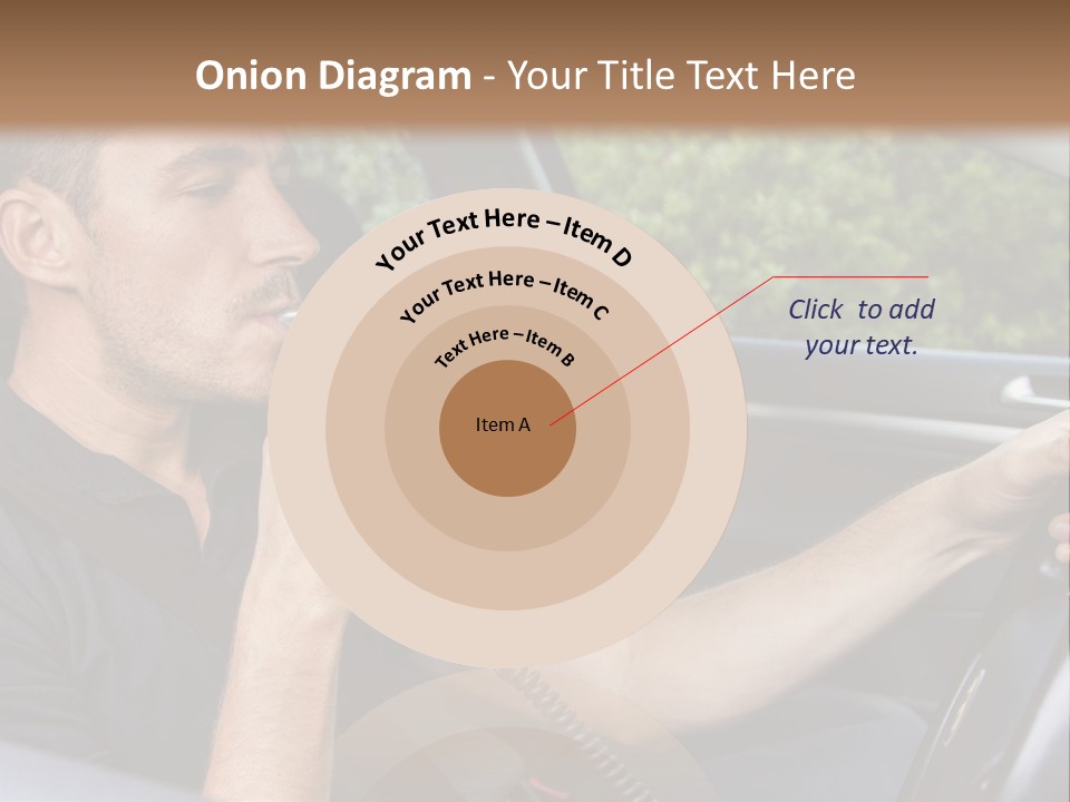 A Man Sitting In A Car Holding A Camera PowerPoint Template