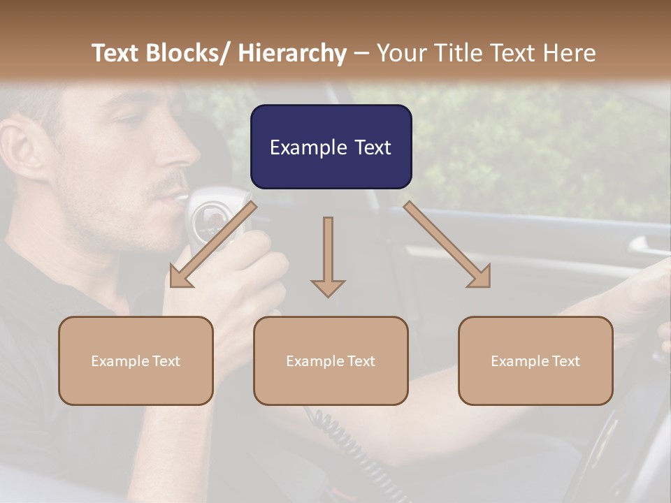 A Man Sitting In A Car Holding A Camera PowerPoint Template