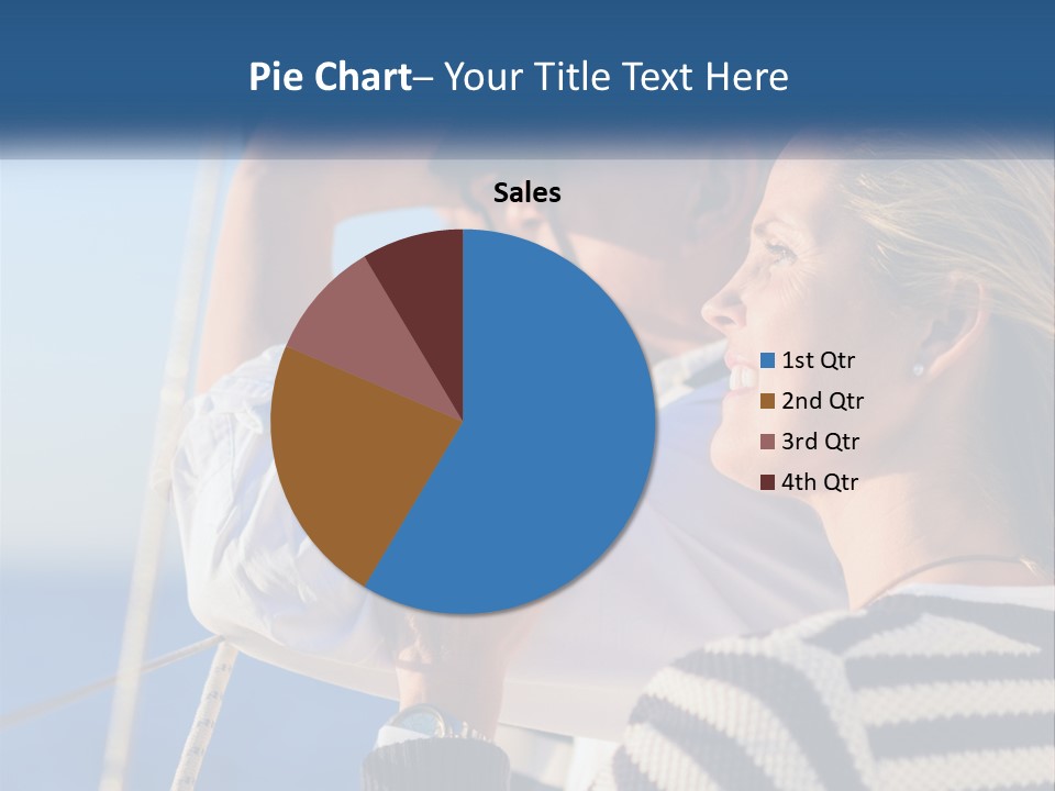 A Man And A Woman On A Boat Looking Into The Distance PowerPoint Template