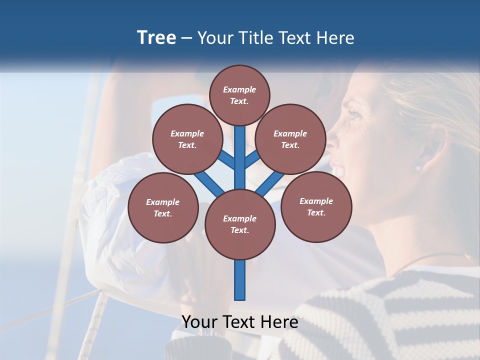 A Man And A Woman On A Boat Looking Into The Distance PowerPoint Template