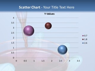 A Red Liquid In A Bowl With Gloves On It PowerPoint Template