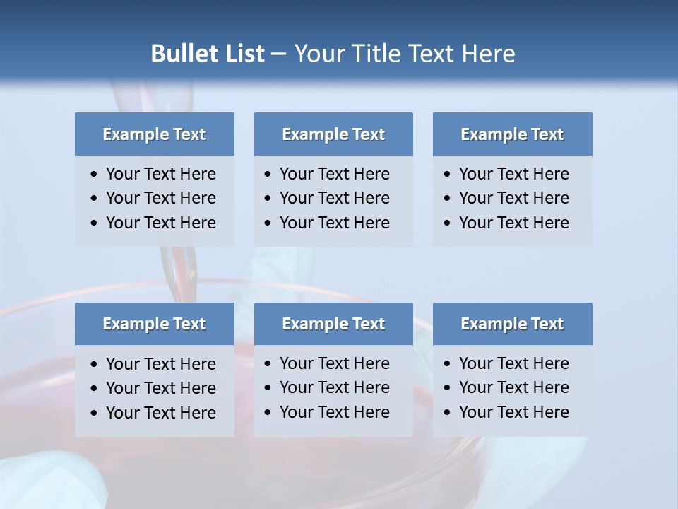 A Red Liquid In A Bowl With Gloves On It PowerPoint Template