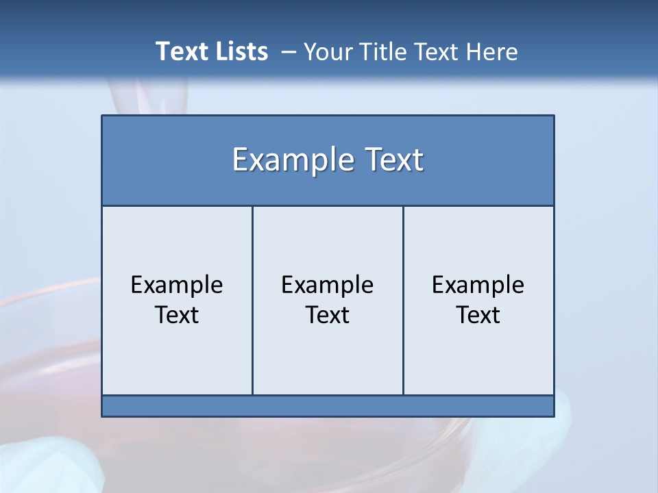A Red Liquid In A Bowl With Gloves On It PowerPoint Template