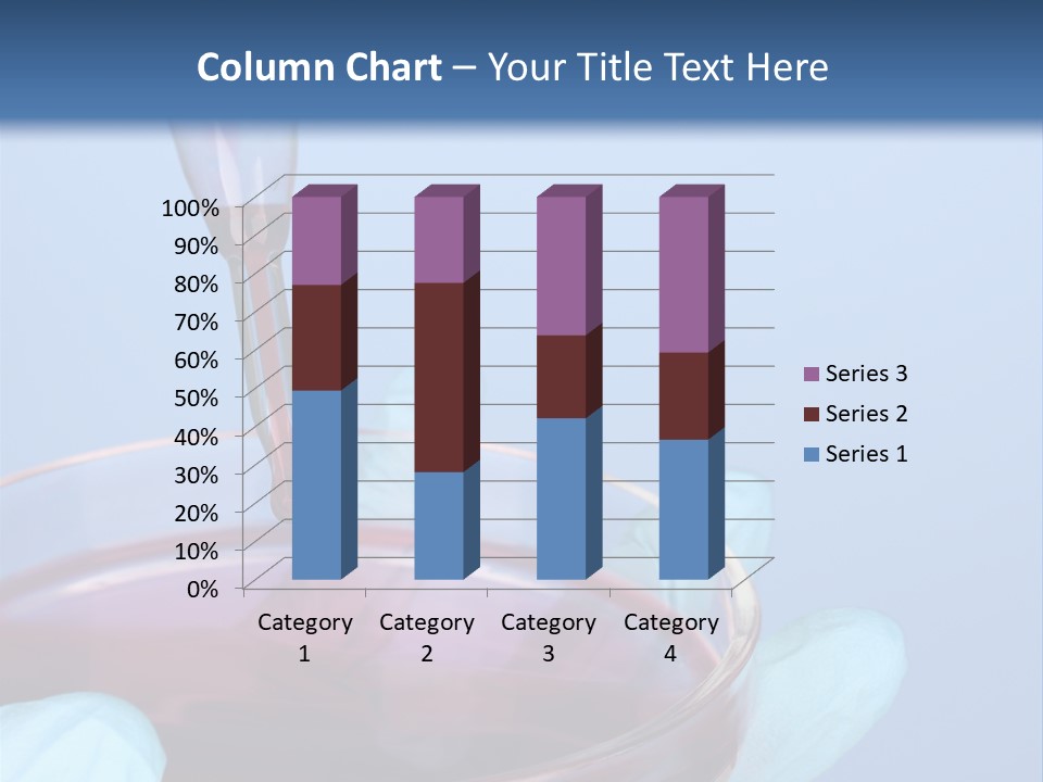 A Red Liquid In A Bowl With Gloves On It PowerPoint Template
