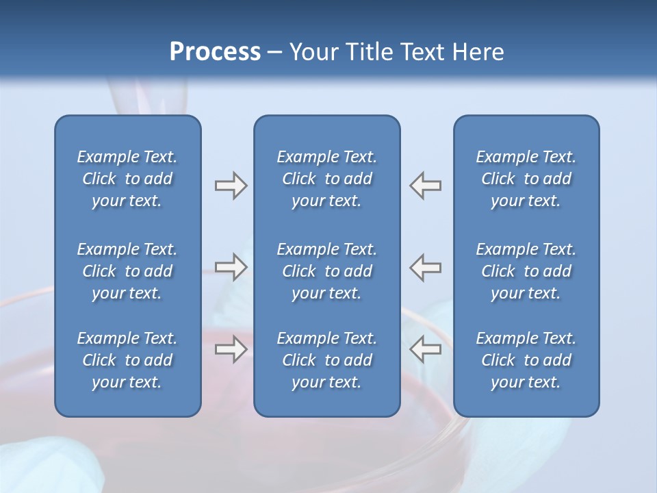 A Red Liquid In A Bowl With Gloves On It PowerPoint Template