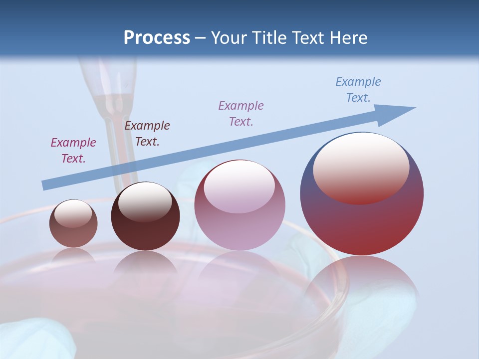 A Red Liquid In A Bowl With Gloves On It PowerPoint Template