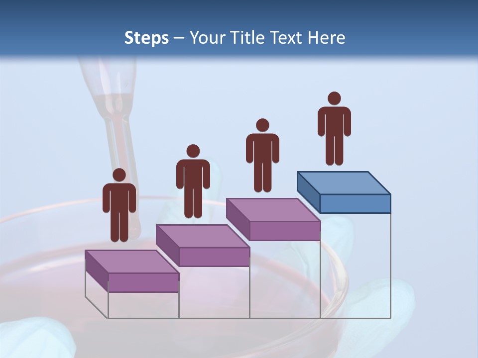 A Red Liquid In A Bowl With Gloves On It PowerPoint Template