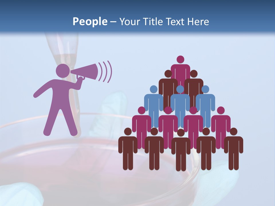 A Red Liquid In A Bowl With Gloves On It PowerPoint Template