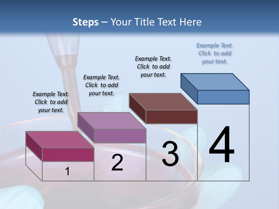 A Red Liquid In A Bowl With Gloves On It PowerPoint Template