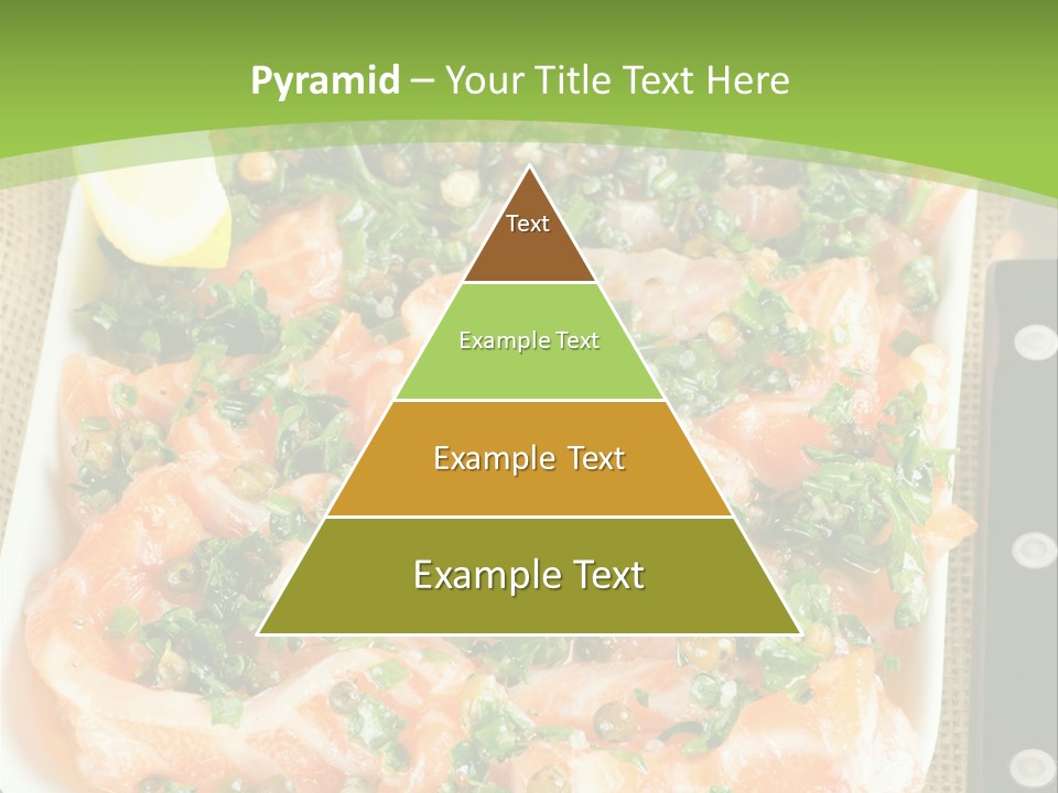 A Plate Of Food On A Table With A Knife And Fork PowerPoint Template