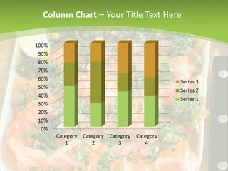 A Plate Of Food On A Table With A Knife And Fork PowerPoint Template