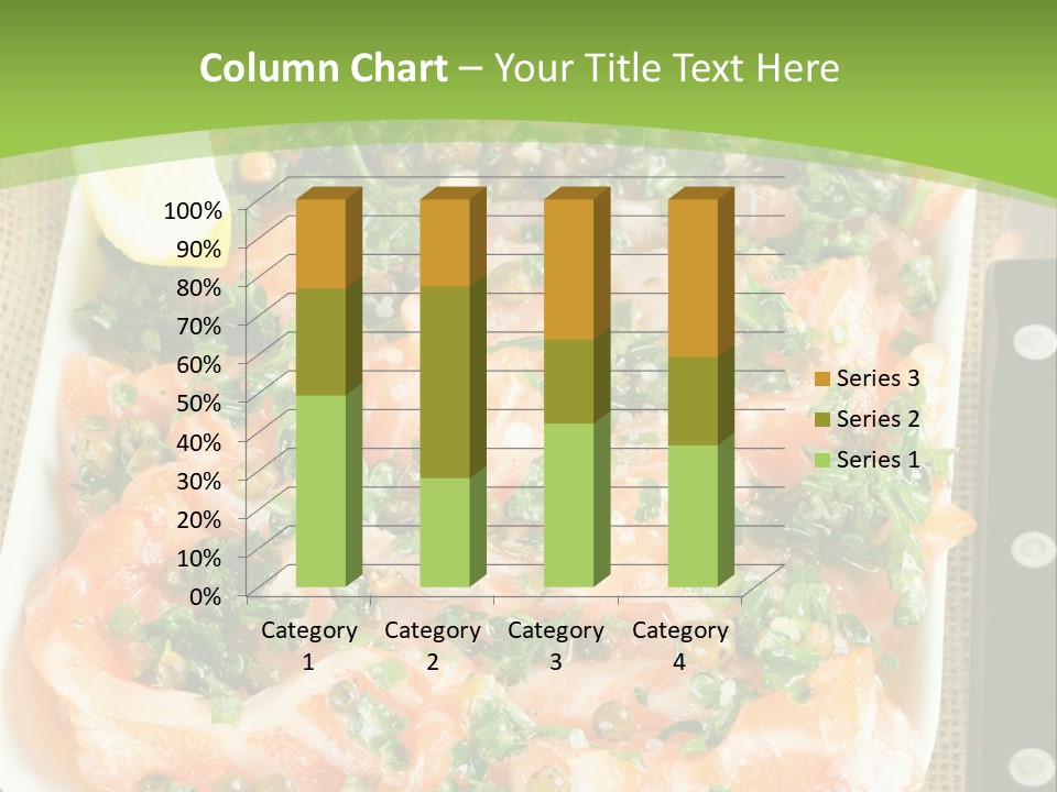 A Plate Of Food On A Table With A Knife And Fork PowerPoint Template