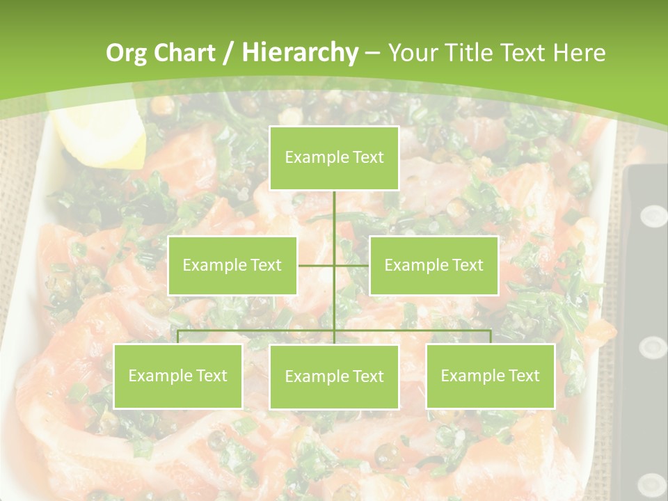 A Plate Of Food On A Table With A Knife And Fork PowerPoint Template