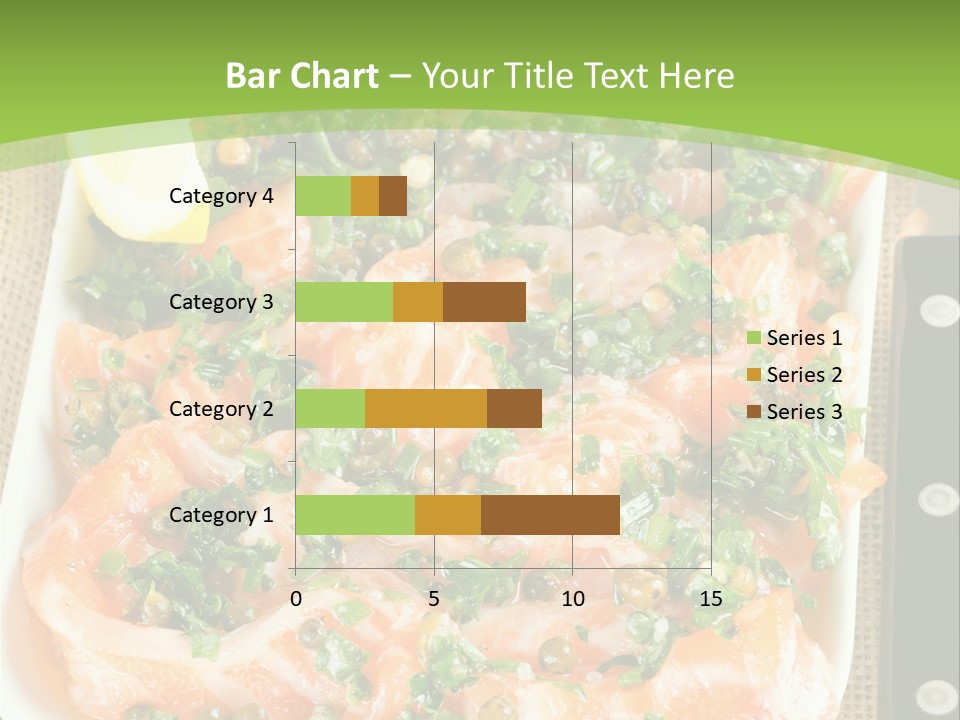 A Plate Of Food On A Table With A Knife And Fork PowerPoint Template