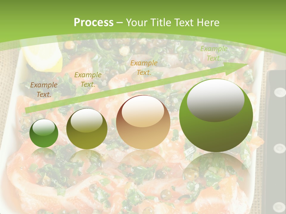 A Plate Of Food On A Table With A Knife And Fork PowerPoint Template