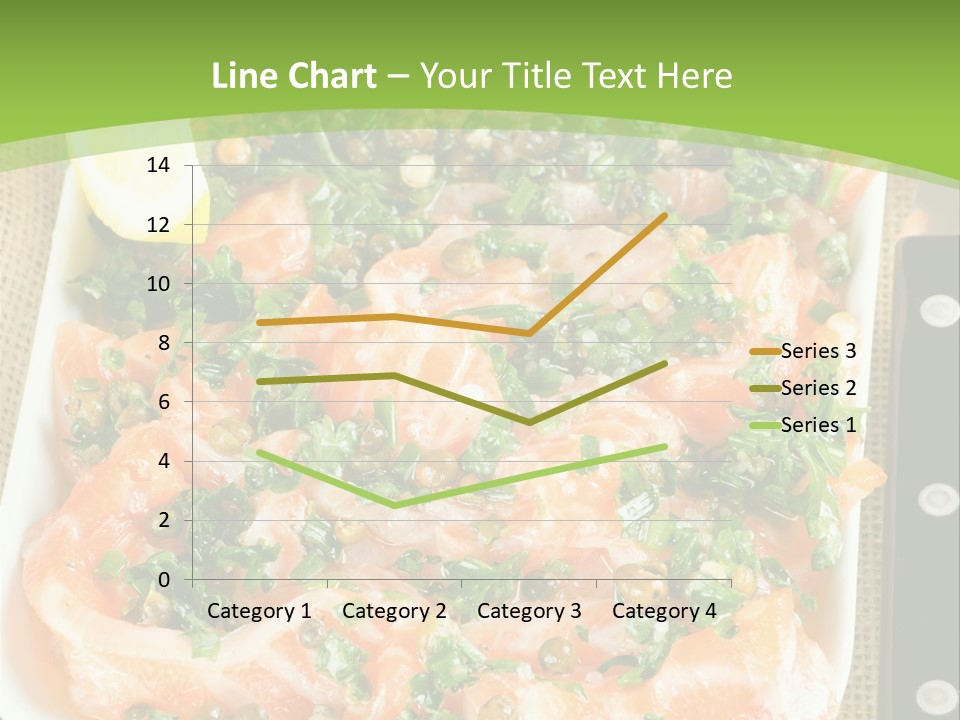 A Plate Of Food On A Table With A Knife And Fork PowerPoint Template
