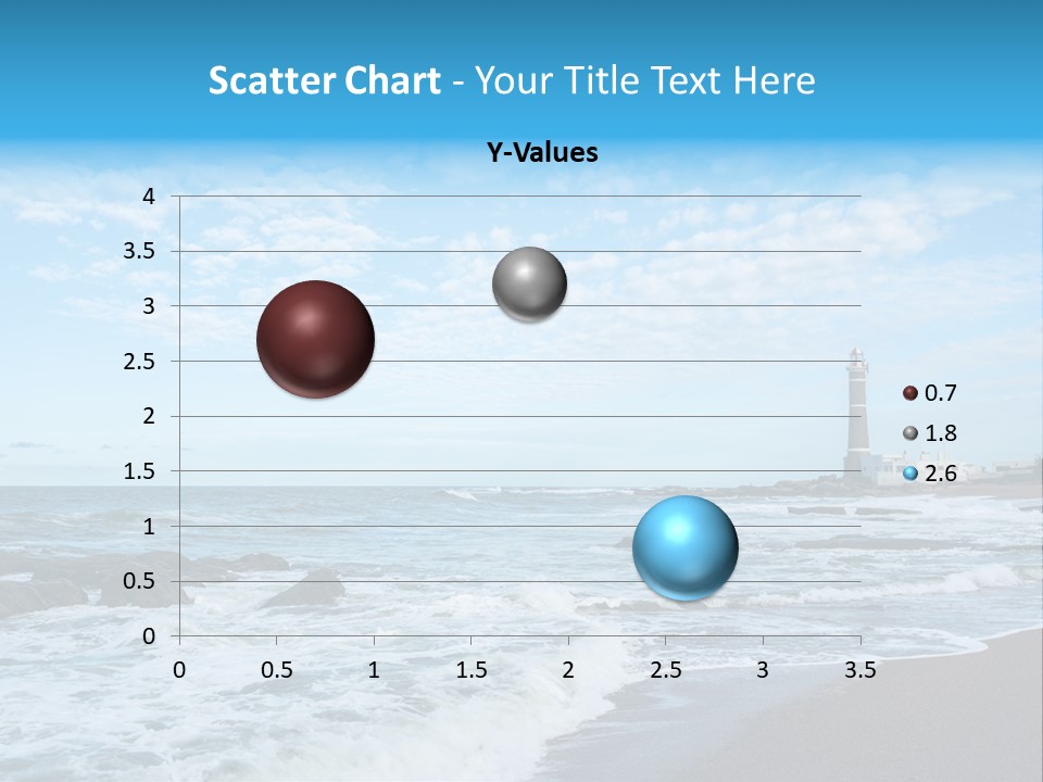 A Picture Of A Lighthouse On The Beach PowerPoint Template